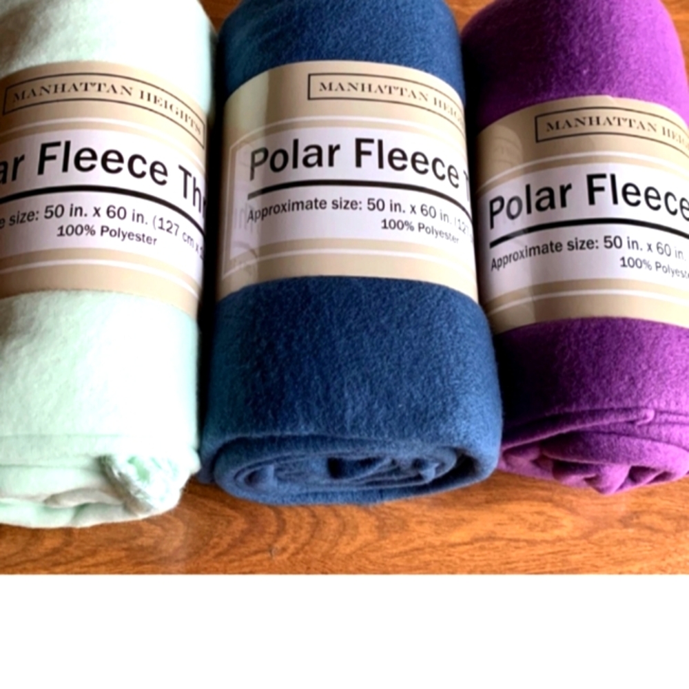 Manhattan Heights Polar Fleece Throw 50X60
